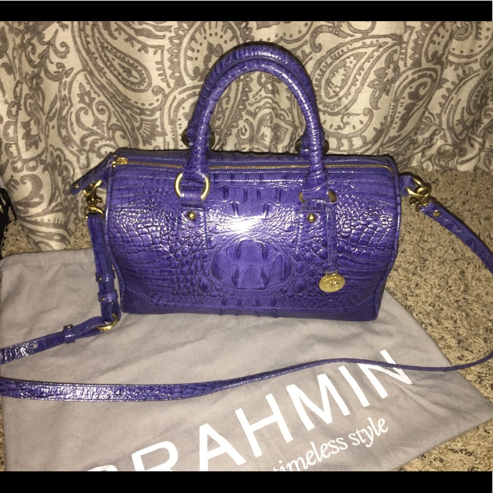Brahmin Sadie Satchel in Lapis Melbourne